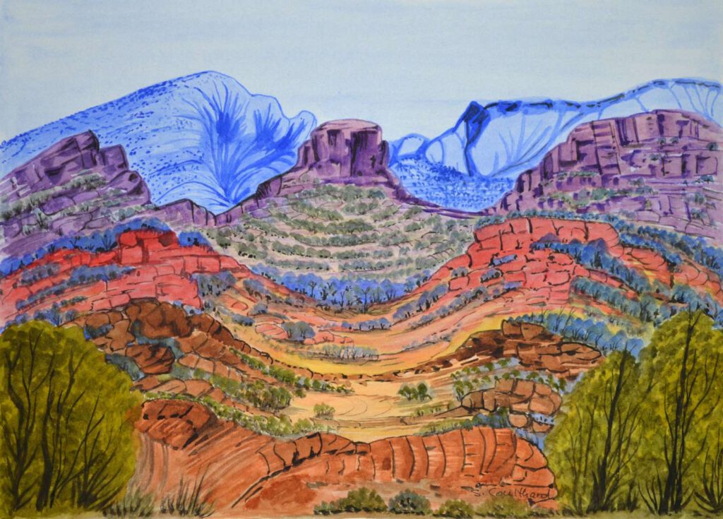 Painting by Selma Coulthard.