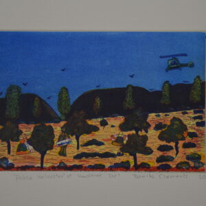 Police Helicopter at Heavitree Gap - Prints - Mona Lisa Clements