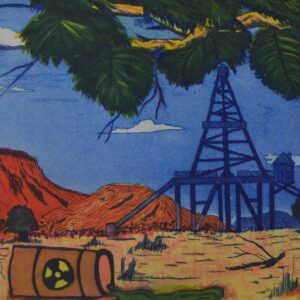 Gas Towers and oil spill in my country - Prints - Ricky Connick