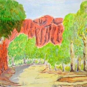 Tjoritja (West MacDonnell Ranges) , NT - Painting - Lenie Namatjira