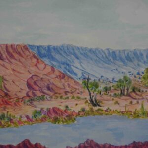 Entrance to Alyape (Palm Valley), NT - Painting - Marcus Wheeler