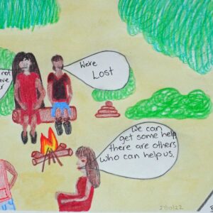 Family Gathering - Painting - Dellina Inkamala