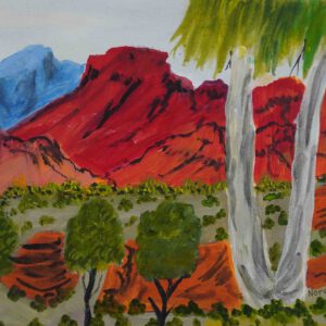 Tjoritja (West MacDonnell Ranges), NT - Painting - Noreen  Hudson