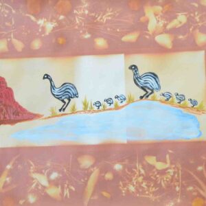 Emus and babies - Established Artists - Clara  Inkamala