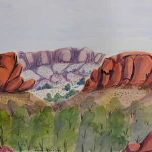 West From Areyonga - Painting - Lenie Namatjira