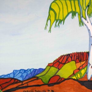 Central Australian Landscape - Painting - Mervyn Rubuntja