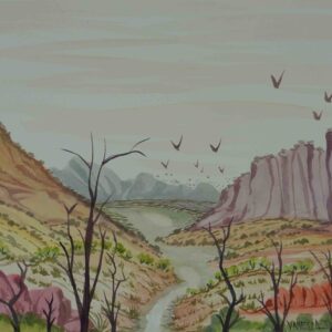 Tjoritja(West MacDonnell Ranges),NT - Painting - Vanessa Inkamala