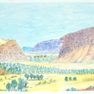 Heavytree Gap - Painting - Betty Namatjira Wheeler