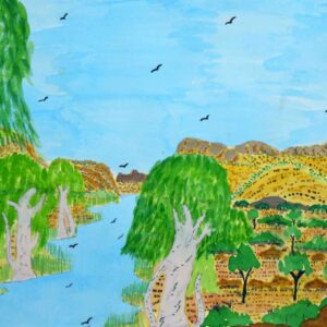 Yapalpa (Glen Helen) - Painting - Mona Lisa Clements