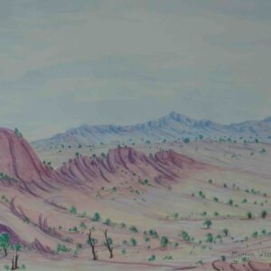 Haasts Bluff - Painting - Marcus Wheeler