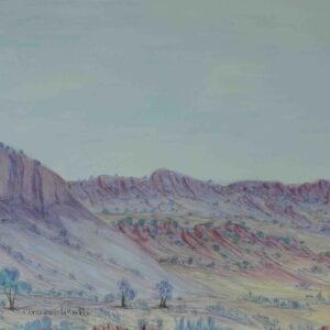 Haasts Bluff - Painting - Marcus Wheeler