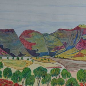 Mt. Hermannsburg, NT - Painting - Kathy Inkamala