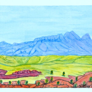 Mount Sonder - Painting - Kathy Inkamala