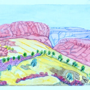 Tjoritja (West MacDonnell Ranges), NT - Painting - Kathy Inkamala