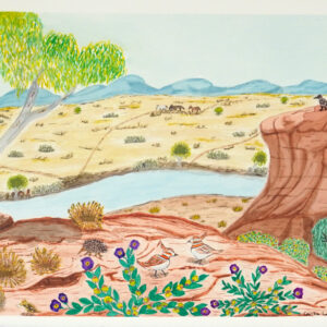 Looking down at Riverbank - Emerging Artists - Carita Coulthard