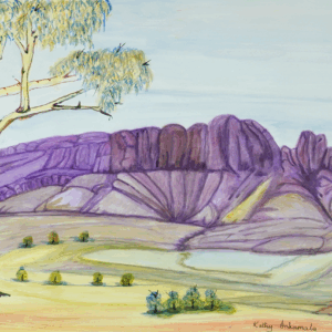 Mount Sonder West MacDonnell Ranges - Painting - Kathy Inkamala
