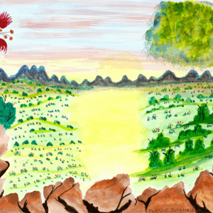 Mount Sonder West MacDonnell Ranges - Emerging Artists - Dianne  Inkamala