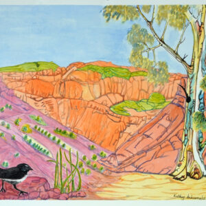 Heading towards Palm Valley - Painting - Kathy Inkamala