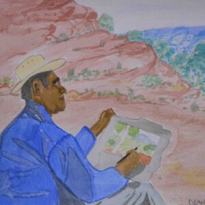 Albert Namatjira - Painting - Dean Inkamala