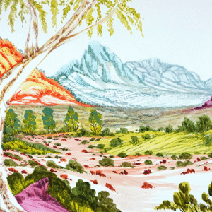 Tjoritja (West MacDonnell Ranges), NT - Painting - Vanessa Inkamala