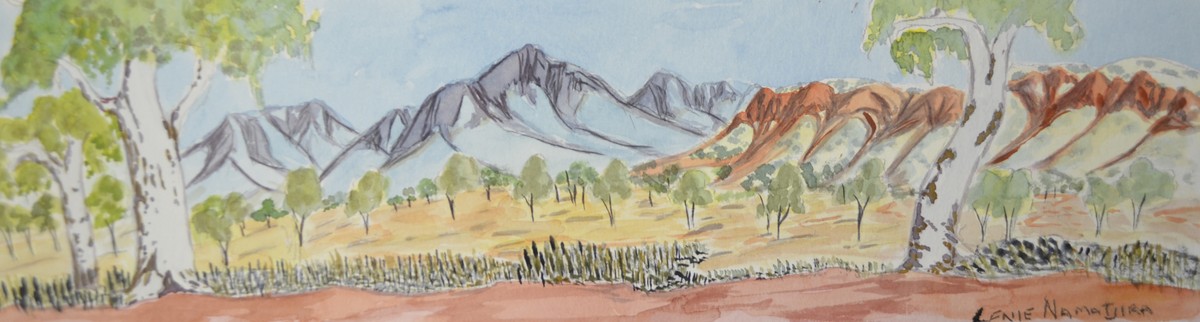 West MacDonnell Ranges, NT by Lenie Namatjira