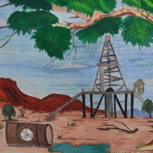 Gaz Towers and Oil Spill in my country by Ricky Connick