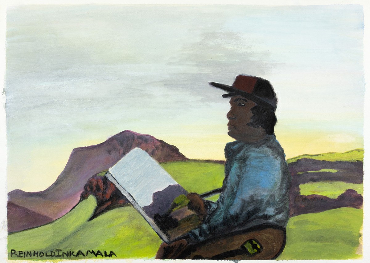 Albert Namatjira Painting by Reinhold Inkamala