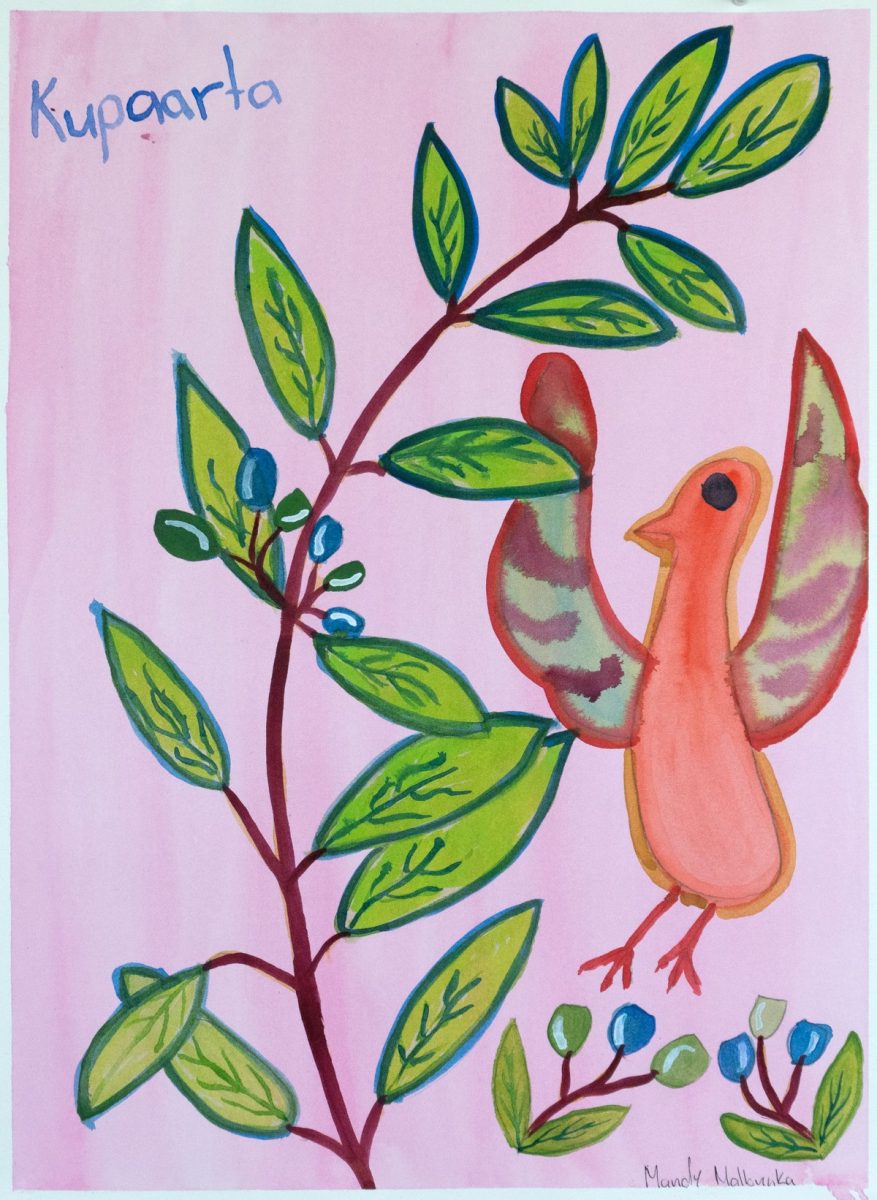 Red Bird by Mandy Malbunka