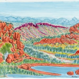 Central Australian Landscape by Selma Coulthard