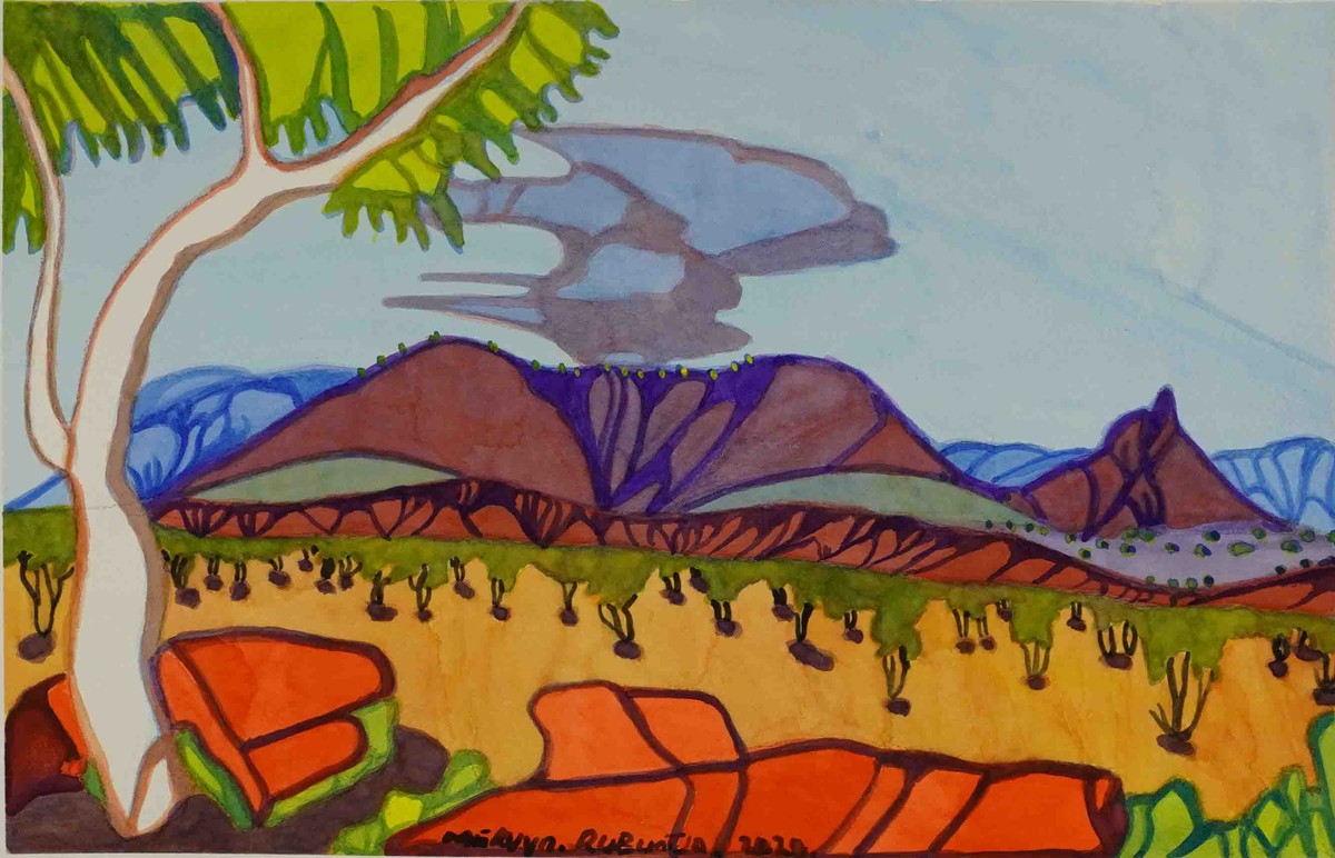Rutjipma (Mt Sonder) , NT by Mervyn Rubuntja