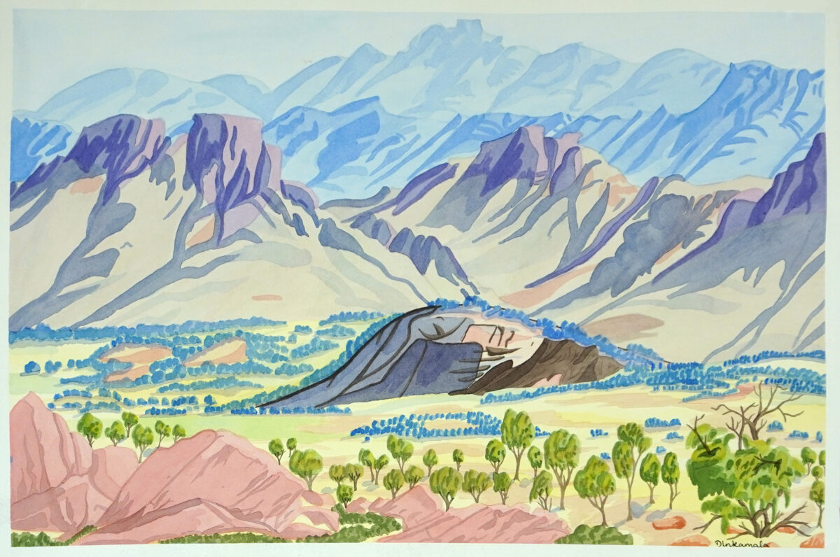 Hermannsburg Ranges, NT - Painting - Dellina Inkamala