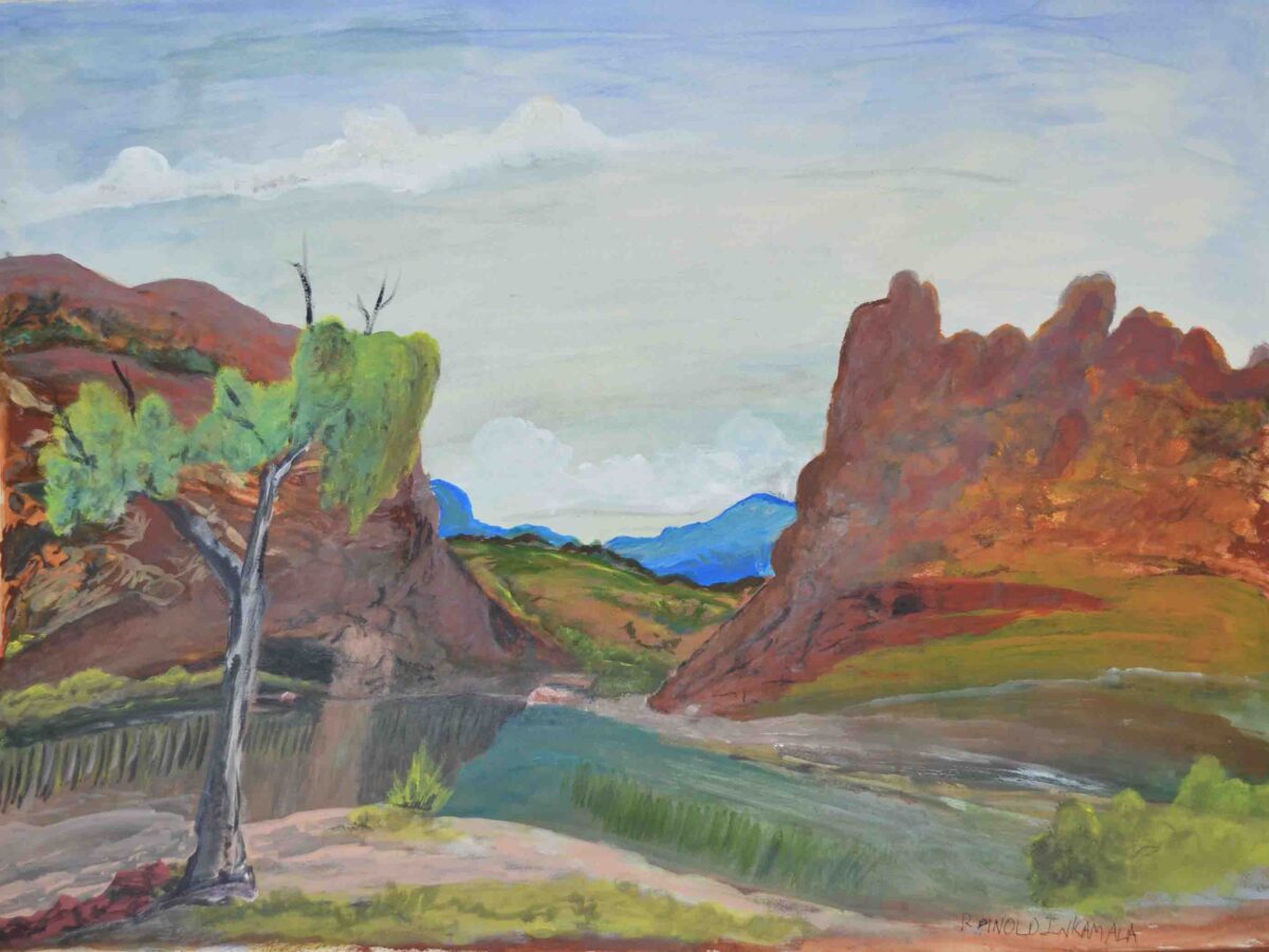 Glen Helen Gorge, NT - Painting - Reinhold Inkamala