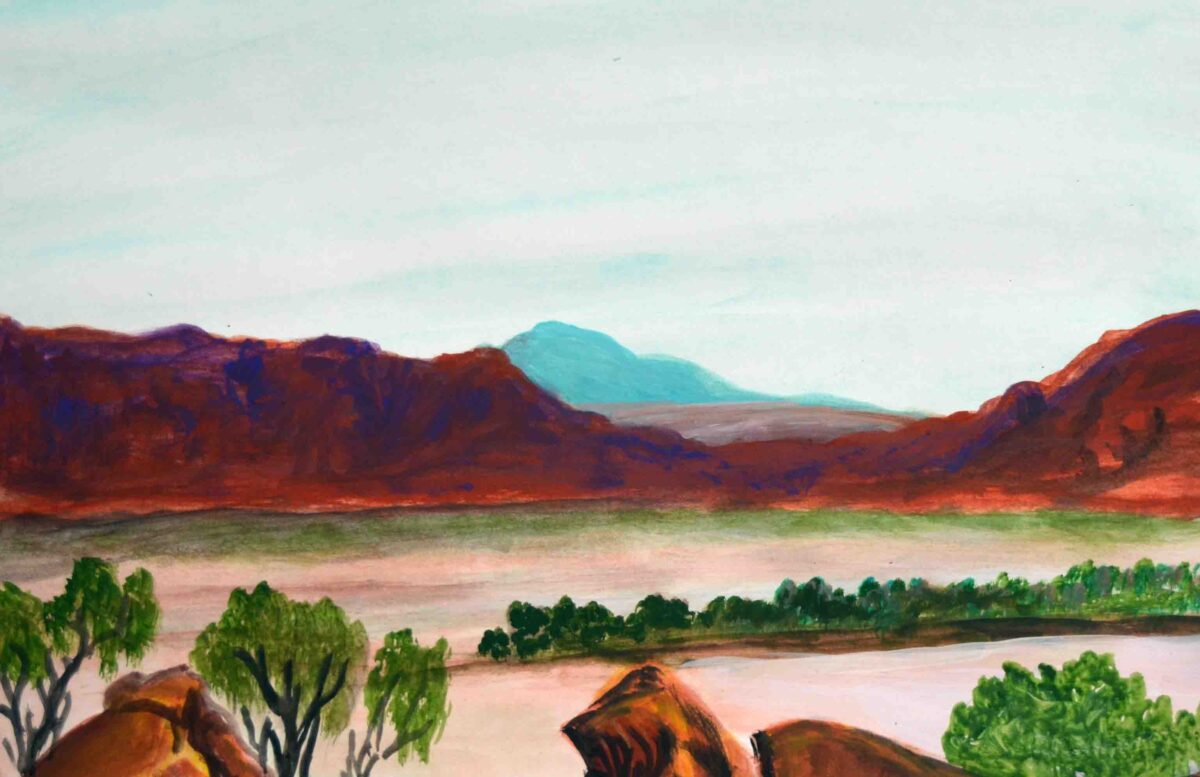 Kwartetwerne (Orminston Gorge), NT - Painting - Reinhold Inkamala