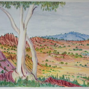 Haasts Bluff - Painting - Marcus Wheeler