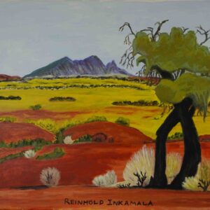 Rutjipma (Mt Sonder) West MacDonnell Ranges, NT - Painting - Reinhold Inkamala