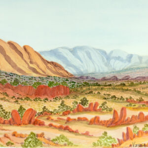 Tjoritja (West MacDonnell Ranges), NT - Painting - Vanessa Inkamala